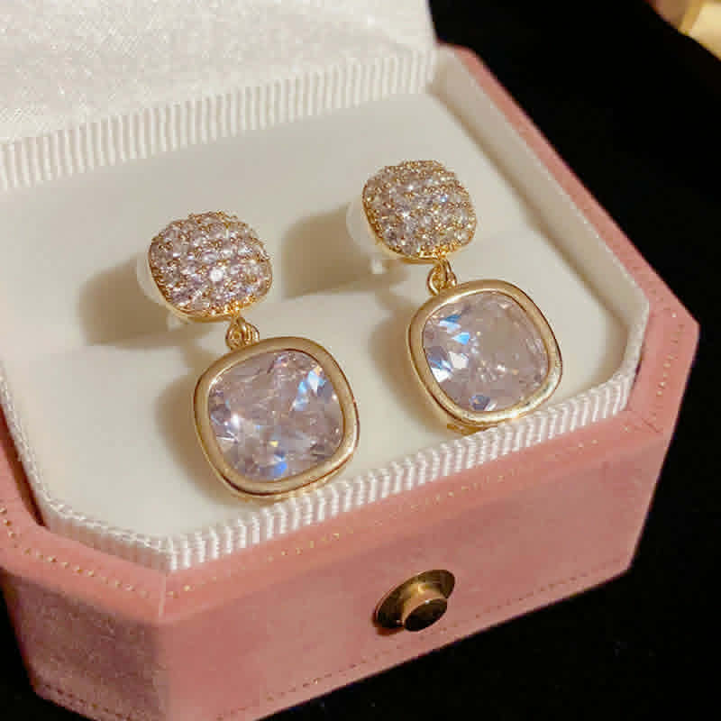 ZJE-163 Zircon Crystal Earrings