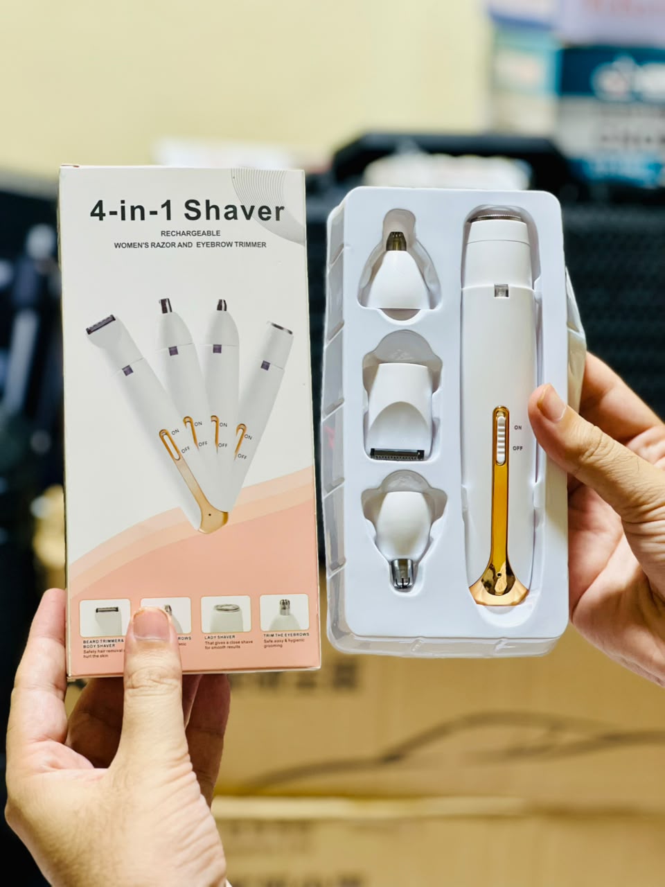 Flawless 4 in 1 Rechargeable Hair Remover for Women