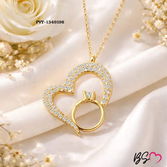 Korean Heart Locket & Ring Set