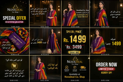 3-Pcs Katan Silk Unstitched Suit