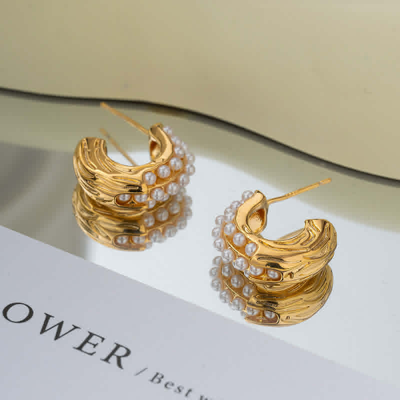 ZJX-169 Pearl Bali Earrings