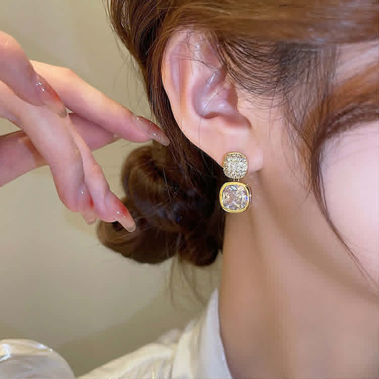 ZJE-163 Zircon Crystal Earrings