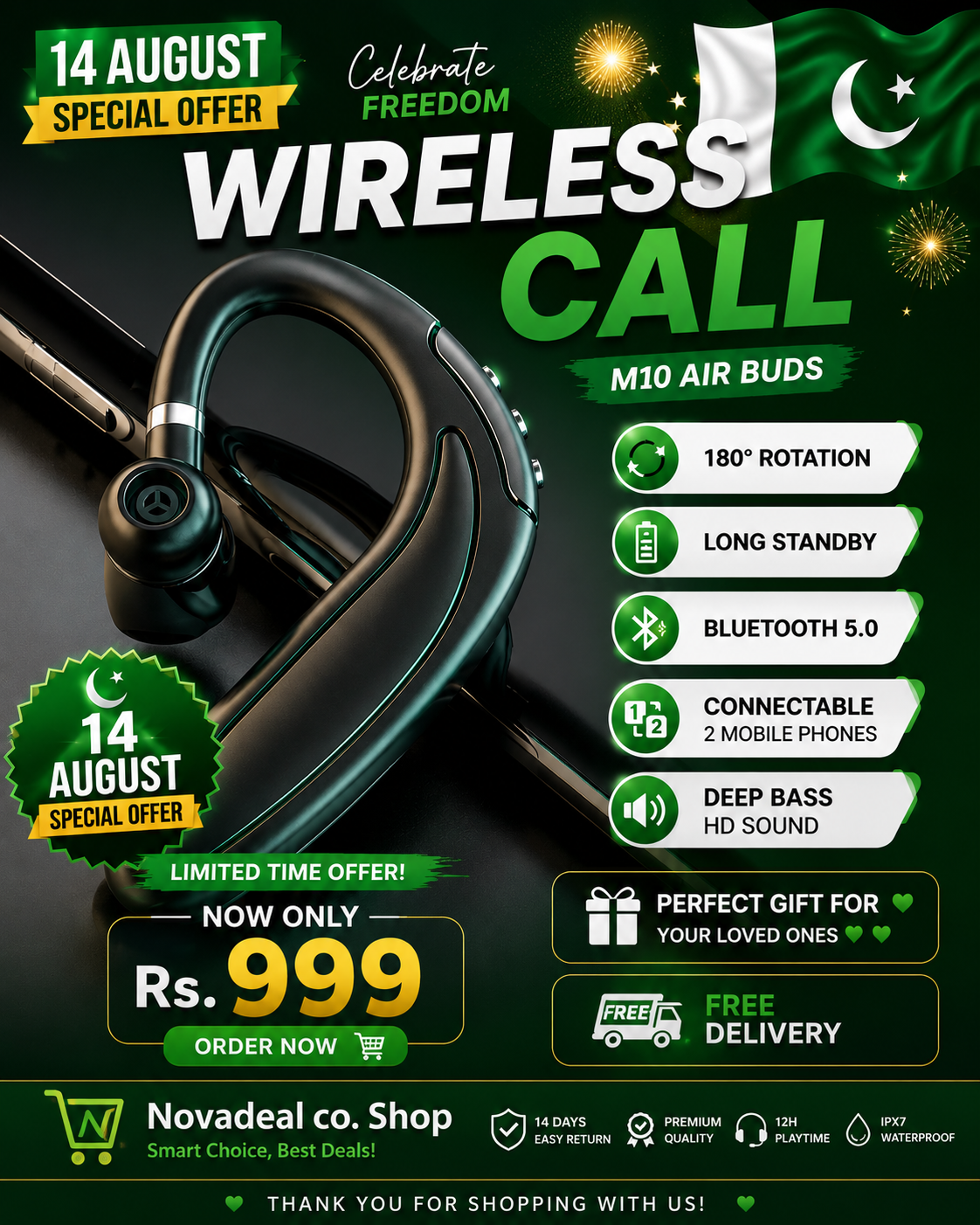 M10 Wireless Earbuds