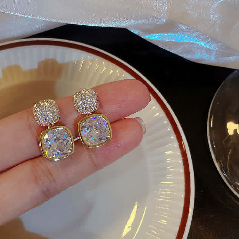 ZJE-163 Zircon Crystal Earrings