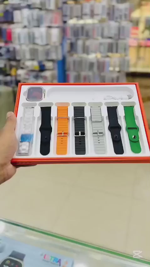 AirPods Pro 2 + Ultra 7-in-1 Smartwatch Combo | Premium Sound & Style Deal